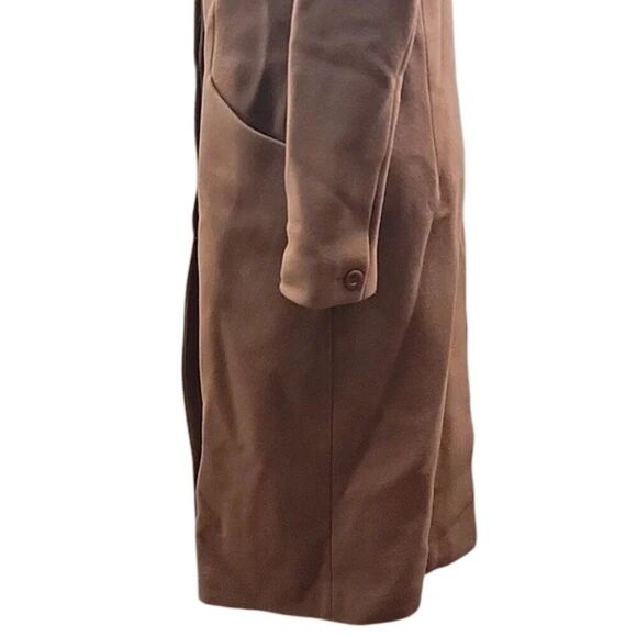 Aritzia 'A Moveable Feast' long brown Wool Cashmere Winter Coat women's SZ Med - Picture 7 of 11